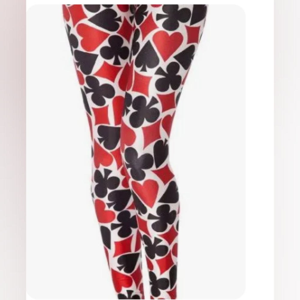 Women's High Waist Geometry Printted Ankle Elastic Tights Legging
